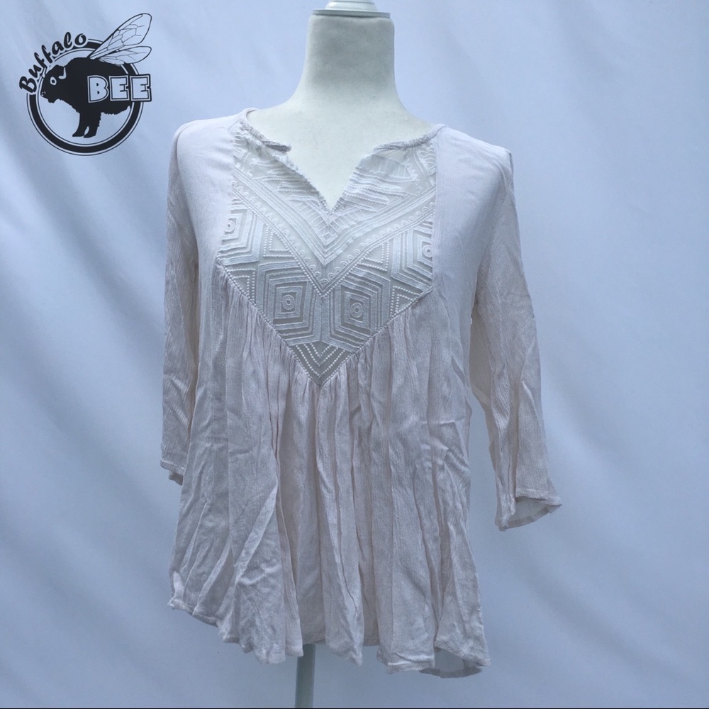 Mossimo white boho top